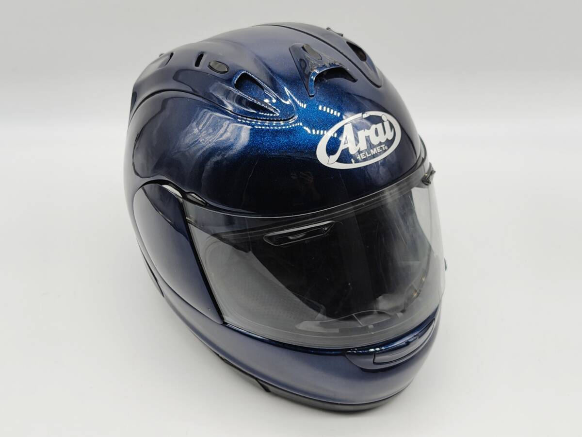 Arai アライ RX-7 RR5 GLASS BLUE RX-7 RV グラスブルー フルフェイスヘルメット Mサイズ拍卖