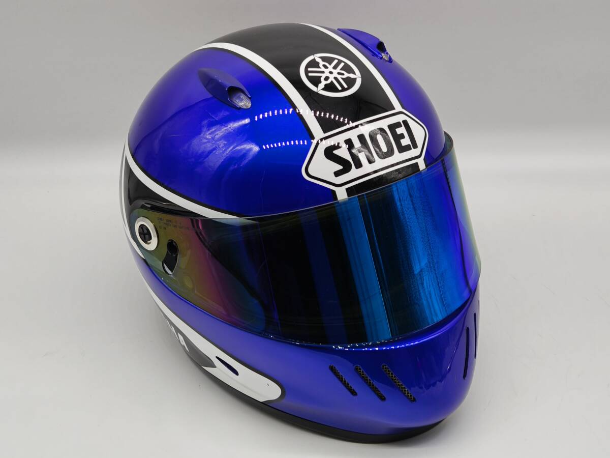 SHOEI ショウエイ WYVERN YAMAHA ワイバーン ヤマハ 青 フルフェイスヘルメット Sサイズ拍卖