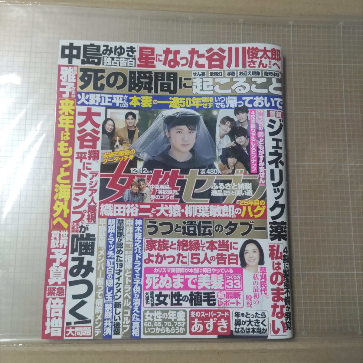 女性セブン2024.12.12号 うちの弟どもがすみません 作間龍斗 那須雄登 織山尚大 内田煌音 SHOW-WA WILD BLUE 能見篤史 草刈民代拍卖