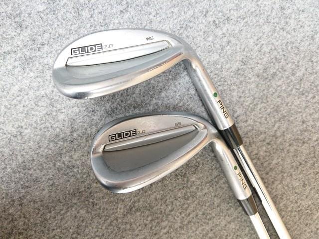 PING ピン GLIDE 2.0 WEDGE グライド ウェッジ 緑ドット 54°/12° SS & 58°/14° WS 2本セット MODUS3 TOUR 120 (X) モーダス3 スチール拍卖