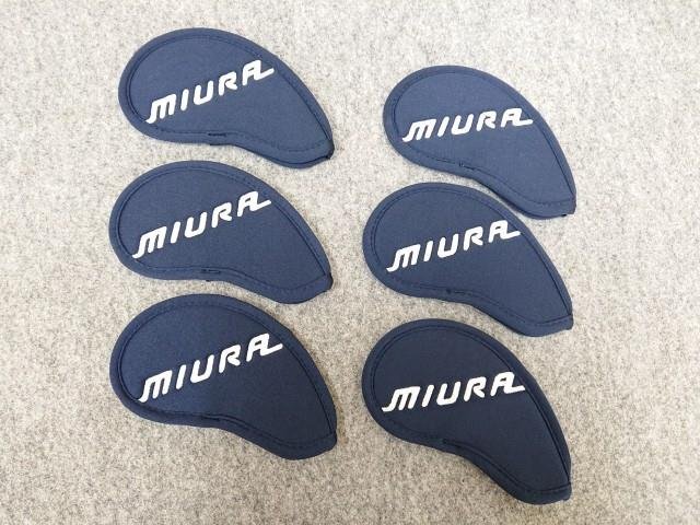 三浦技研 MIURA ミウラ アイアン用 ヘッドカバー 6個セット ネイビー 未使用品拍卖
