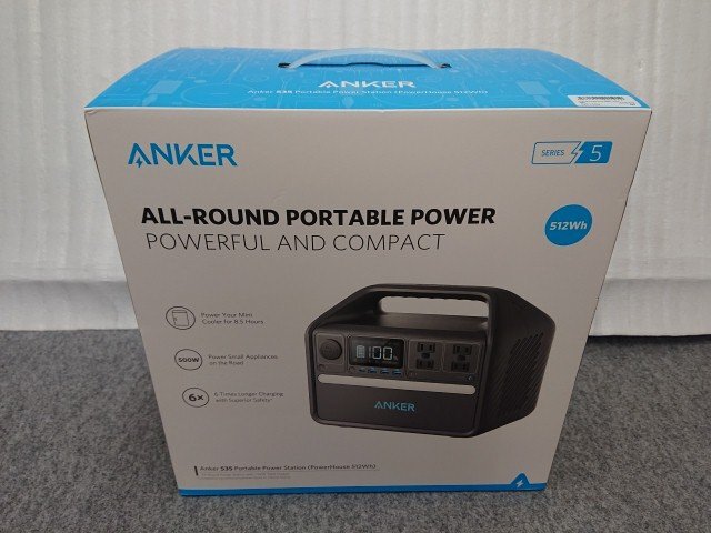 @【未使用品】 アンカー ポータブル電源 Anker 535 Portable Power Station (PowerHouse 512Wh)拍卖