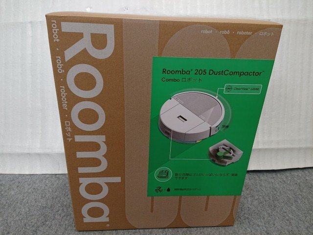 @【未使用品】 アイロボット iRobot ルンバ205 DustCompactor Combo 掃除機&床拭きロボット L121260 ロボット掃除機 Roomba ホワイト拍卖