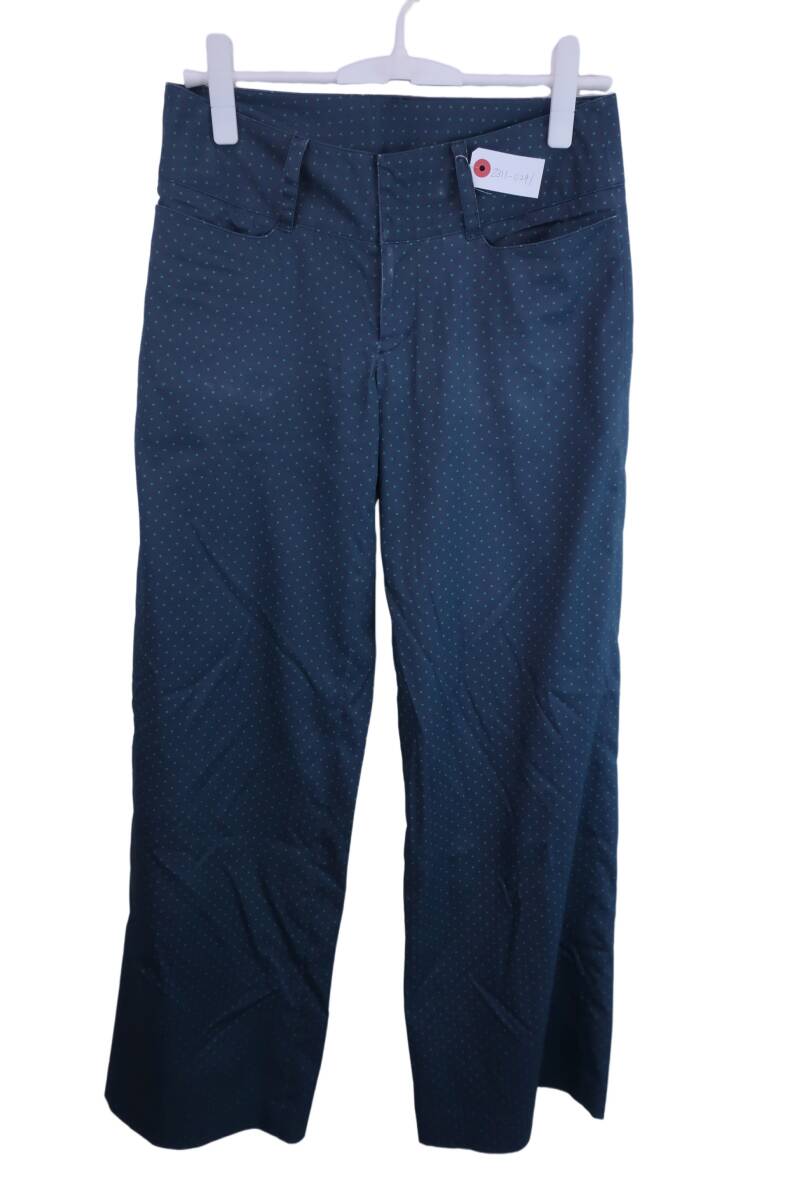 【50%オフ】【美品】SERGIO TACCHINI パンツ 緑水玉 レディース M ゴルフウェア 2311-0291 中古拍卖