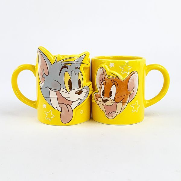 トムとジェリー ペアマグ トムジェリ イエロー マグカップ 食器 プレゼント拍卖