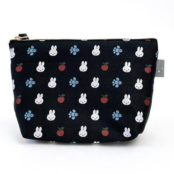 ミッフィー miffy ティッシュポーチ ブラック ジャガード織り 小物入れ拍卖