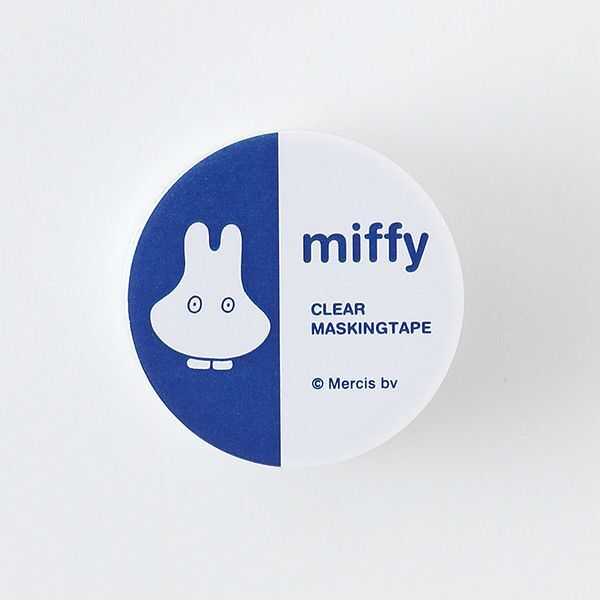 ミッフィー クリアマスキングテープ(obake) 20mm×4m巻き 透明 文房具拍卖