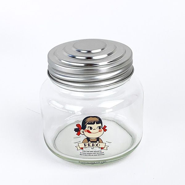 ペコちゃん レトロ瓶 レトロペコちゃん キッチン お菓子保存 小物入れ 不二家拍卖