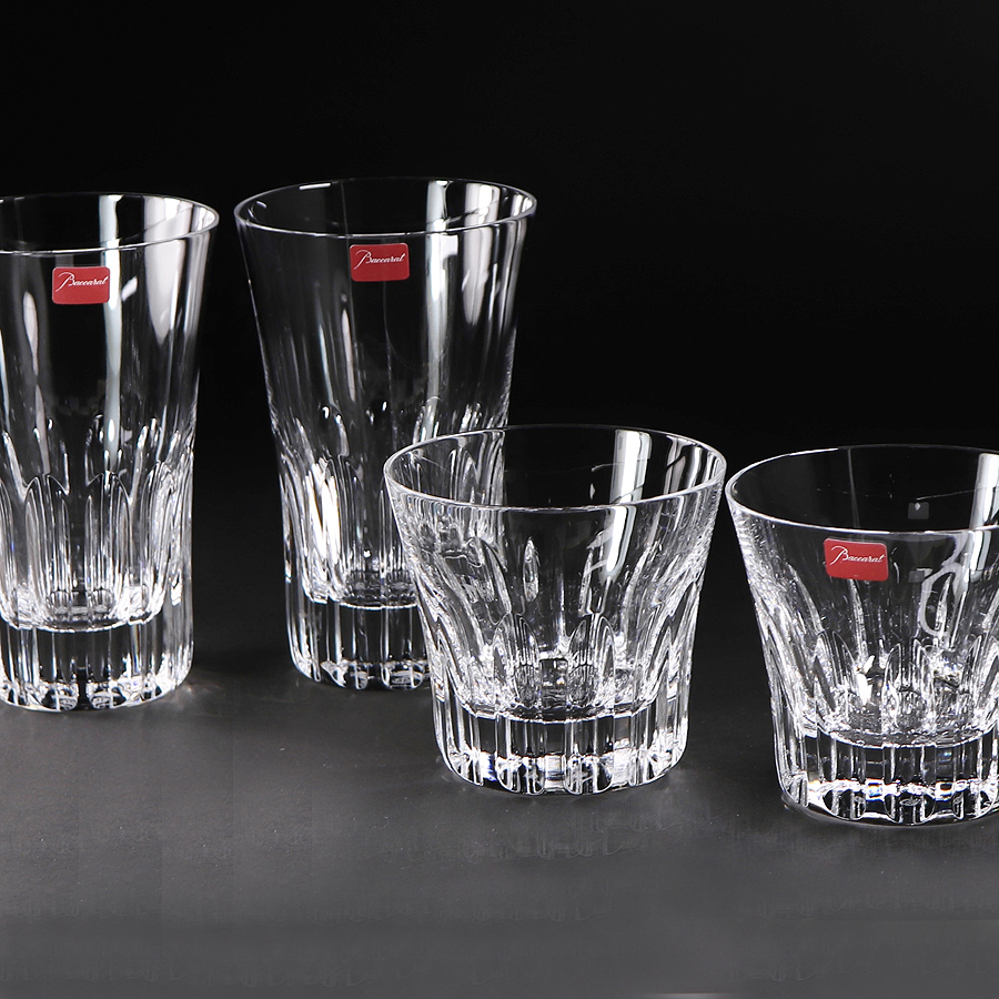 バカラ エトナ キリン ハイボールグラス オールドファッション クリスタル ガラス ビールグラス タンブラー Baccarat 4P SG233拍卖