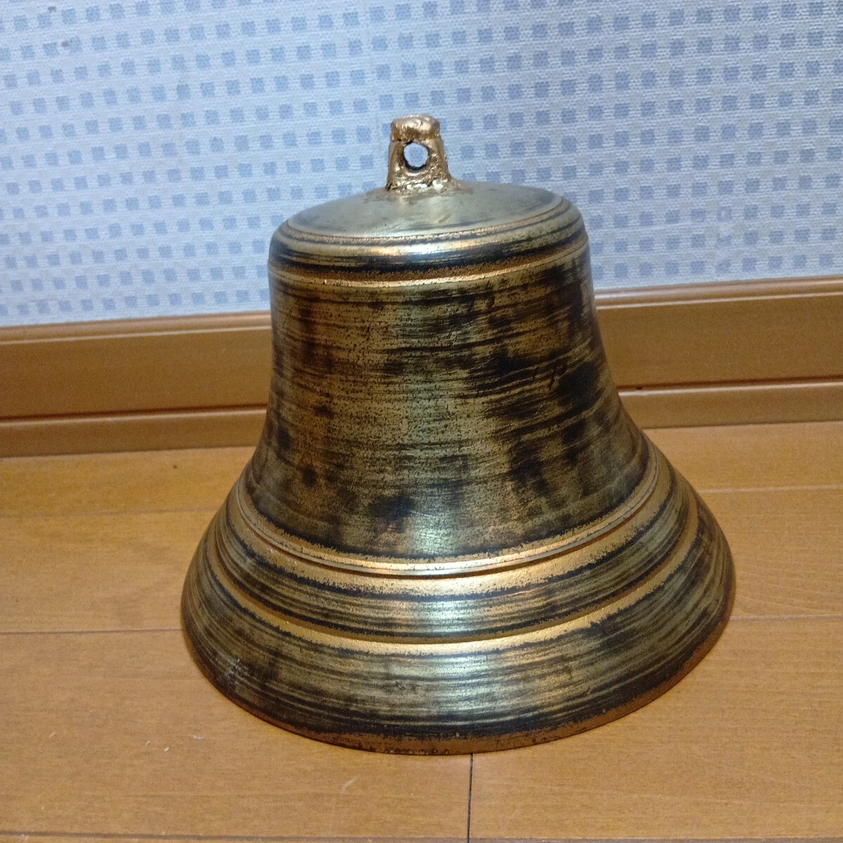 釣鐘 真鍮製 アンティーク 号鐘 古道具拍卖