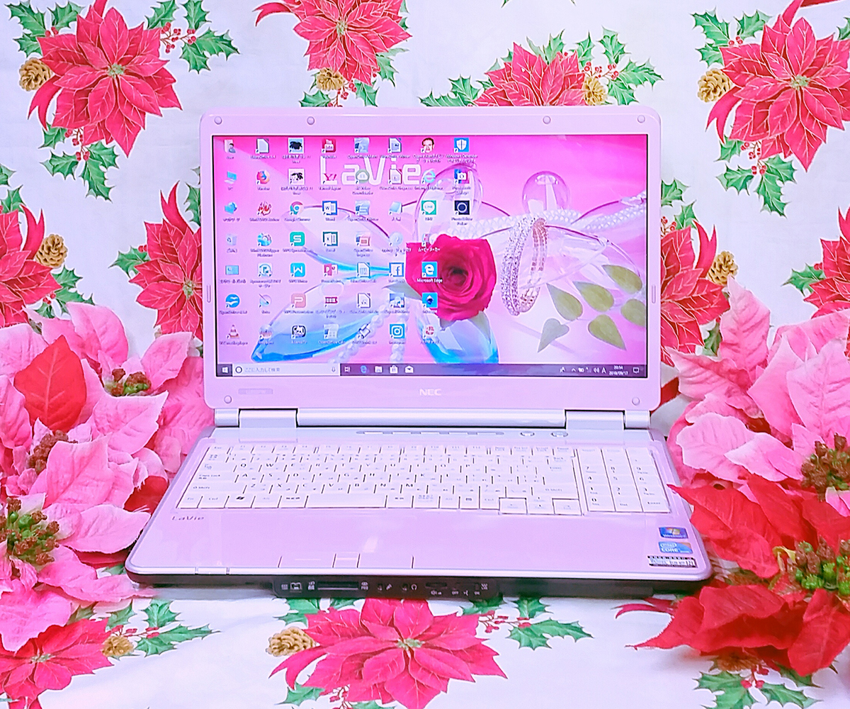 極上品/ピンク色/NEC LaVie/Corei5/大容量高速新品SSD256GB/高速8GBメモリ新型Windows11/DVD焼き/オフィス/ソフト多数拍卖
