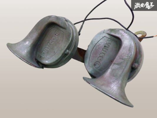 【音出しOK】 NISCO ニスコ 汎用 クラクション ホーン 左右 セット シルバー系 警報器 即納 在庫有 棚6-2-C拍卖