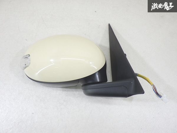 【保証付】 スズキ 純正 HE33S ラパン 2018年 ドアミラー サイド 右 片側のみ ウインカー ZVG シフォンアイボリーメタリック 電格 8P 棚7-4拍卖