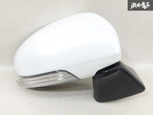 【保証付】スバル 純正 NSP120X トレジア ドアミラー サイドミラー 右 右側 運転席側 5ピン 電動格納 白パール系 Murakami 9851 棚13-1拍卖