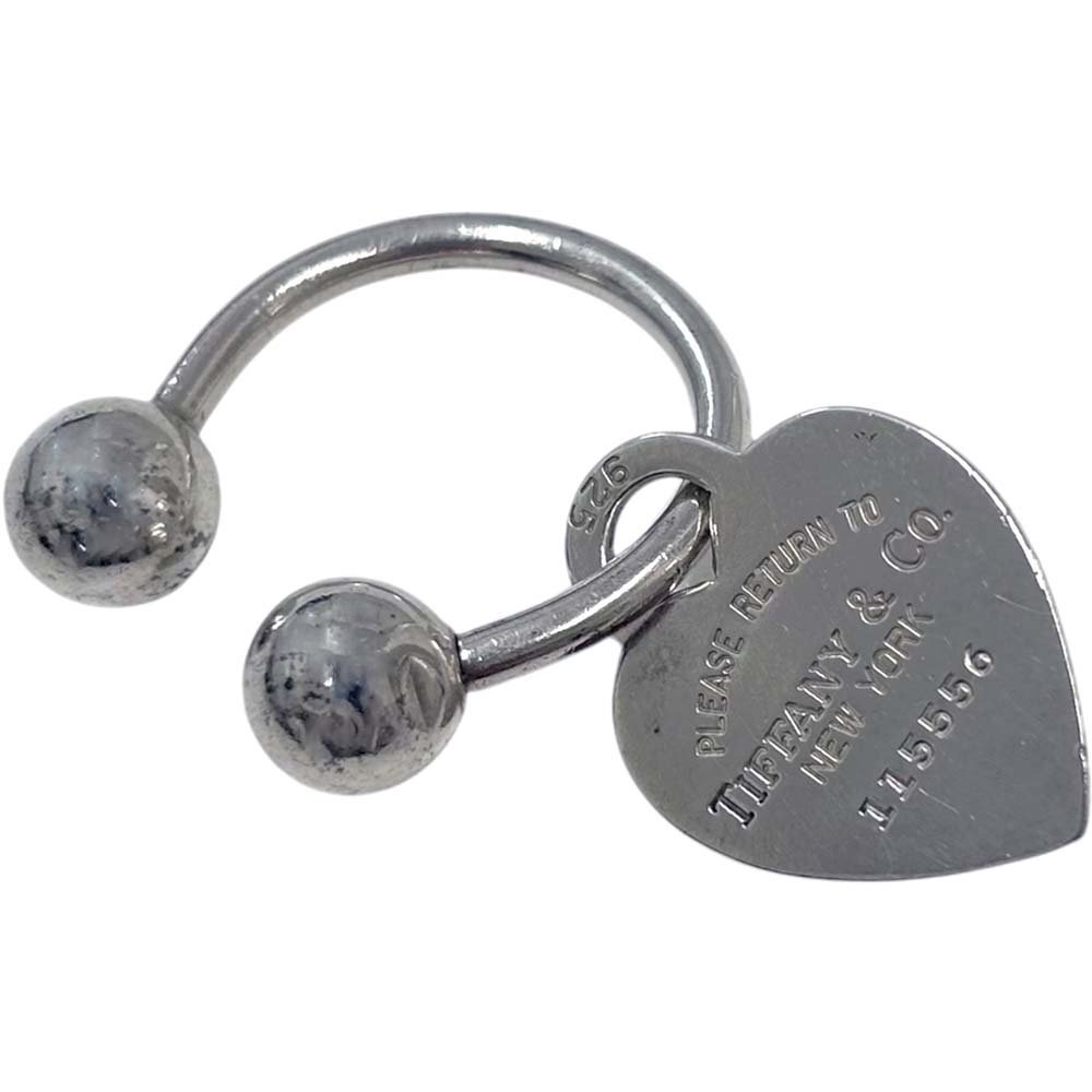 南店25-1573 ティファニー リターントゥティファニー ハートタグ キーリング SV925 約10.8g 銀 シルバー アクセサリー メンズ レディース拍卖