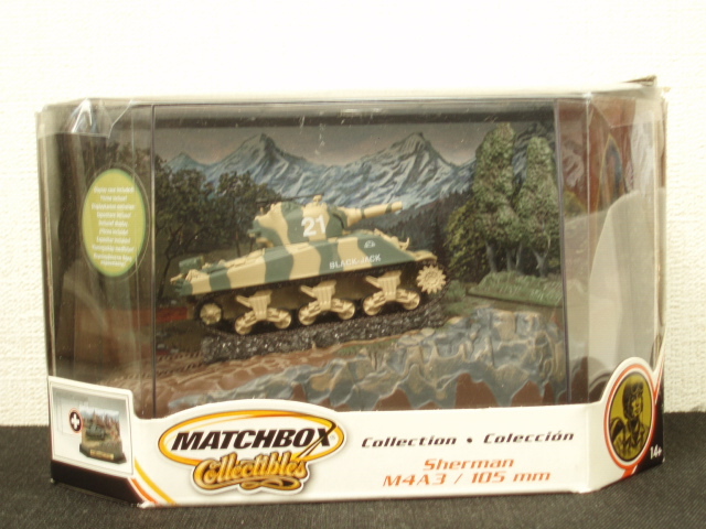 完成品 1/72 M4A3 中戦車 シャーマン 105mm砲 MATCHBOX マッチボックス拍卖