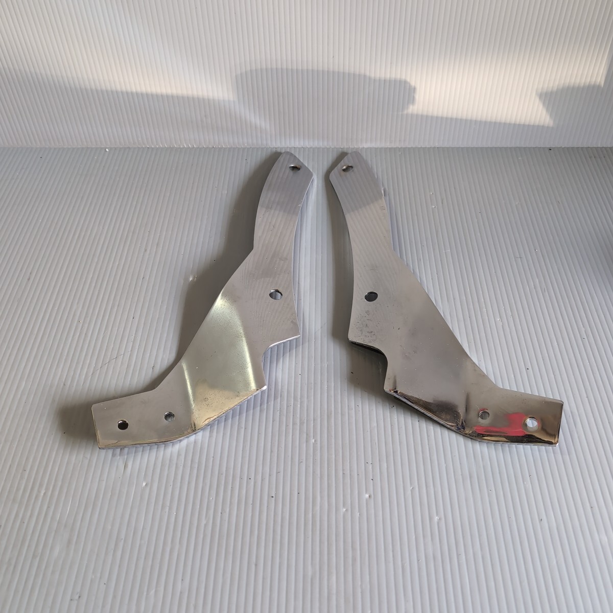 a92 社外 シーシーバーサイドステー ? バックレストステー ? 鉄製メッキ 中古品 送料込み ドラッグスター400 クラシック ?拍卖