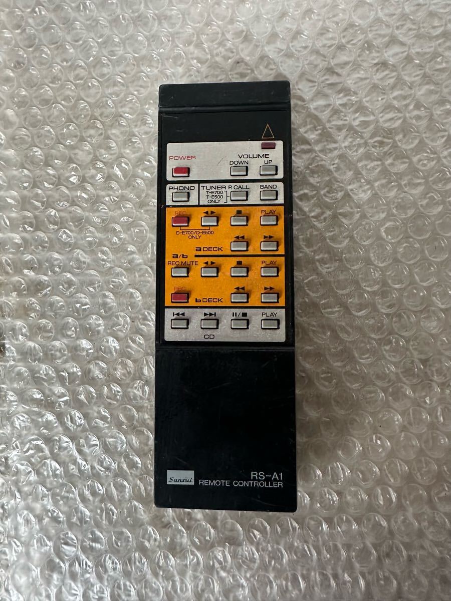 山水 RS-A1 オーディオ機器リモコン【動作未確認ジャンク品扱い】拍卖