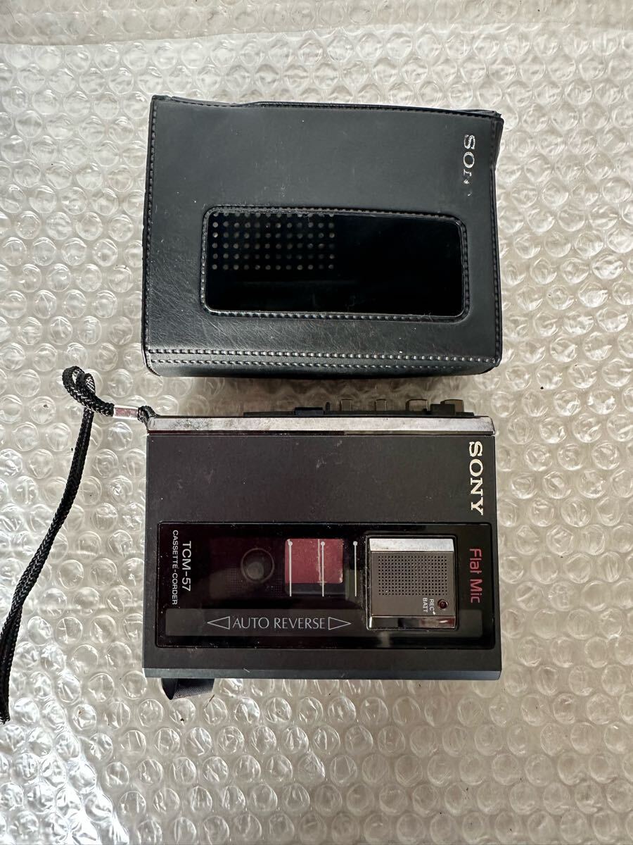 SONY カセットレコーダー TCM-57【動作未確認の為ジャンク品扱い】拍卖
