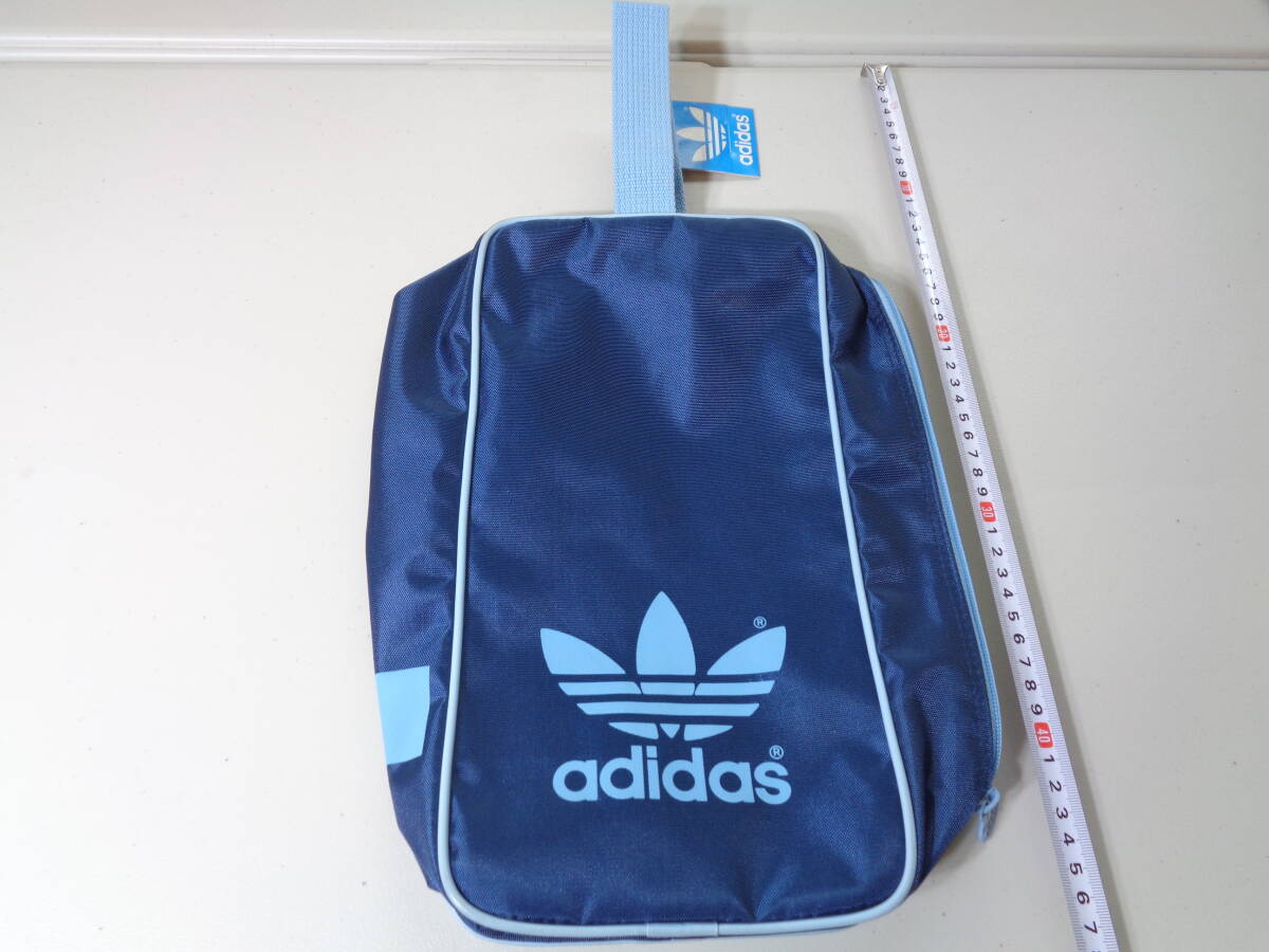 ビンテージ アディダス ● vintage adidas ●80s シューズケース ●バッグ ●デサント 昭和レトロ●保管品拍卖
