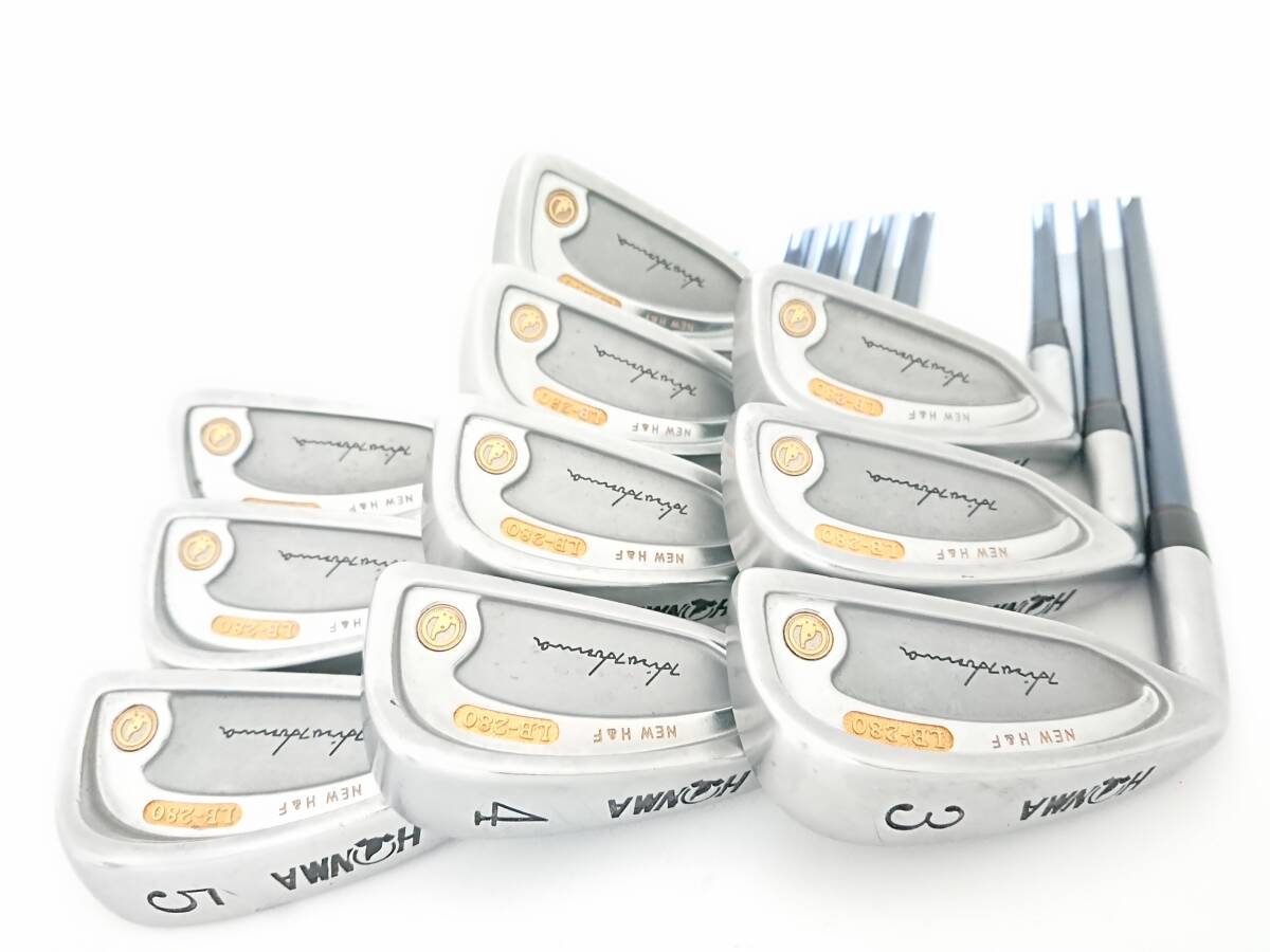本間ゴルフ◆◆ 最高級 軟鉄 ホンマ LB-280 NEW H&F <左> 3#-Sw 金~究極10本組!!◆◆貴重なレフティ!!!拍卖