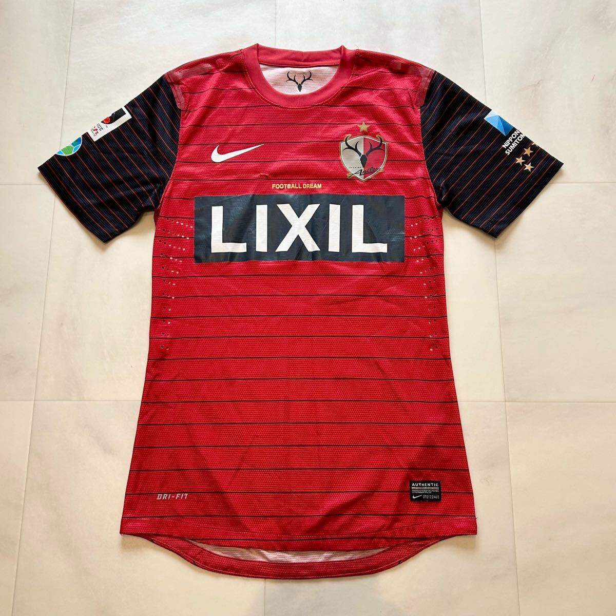 2013 鹿島アントラーズ J.LEAGUE 20th Anniversary NIKE LIXIL ゲームシャツ ユニフォーム拍卖