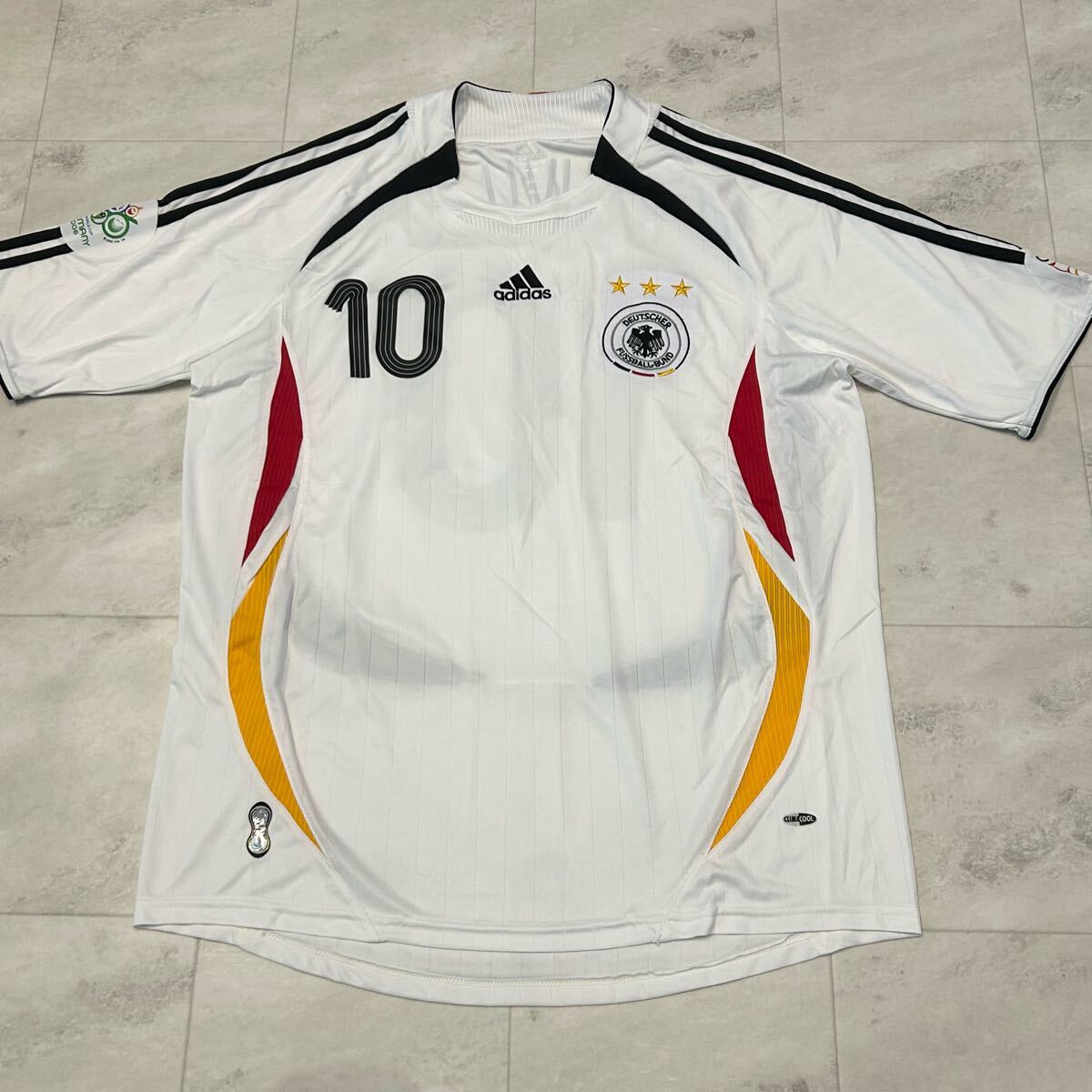 2006 ドイツ代表 #10 NEUVILLE FIFA W杯 adidas DEUTSCHER FUSSBALL-BUND HOME ユニフォーム拍卖