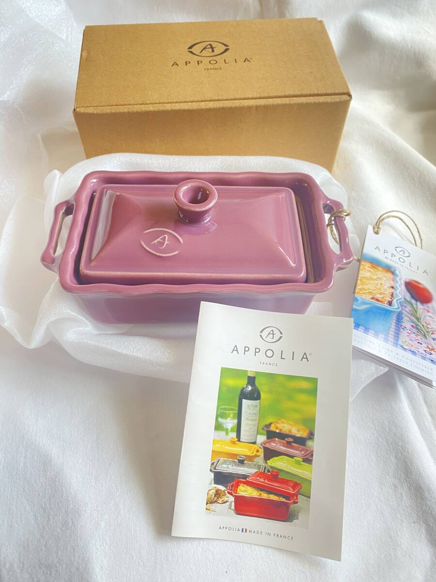APPOLIA★アポーリア テリーヌ ローズ フランス製 陶器 未使用 調理器具 オーブン、電子レンジ可能拍卖
