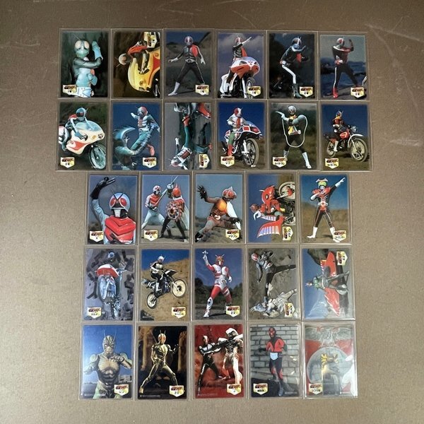 ZB917●【 仮面ライダー ウエハースチョコ クリアカード 27種セット】スリーブ保管 【CP】拍卖
