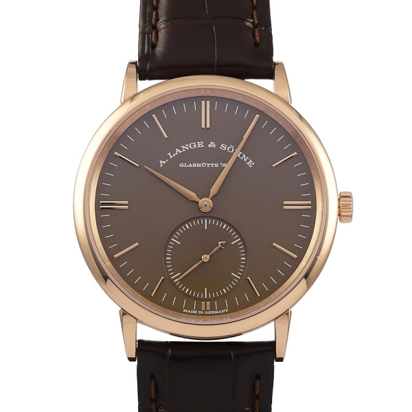 ランゲ&ゾーネ A.LANGE & SOHNE サクソニア オートマティック LS3804AJ 380.042 ブラウン文字盤 中古 腕時計 メンズ拍卖
