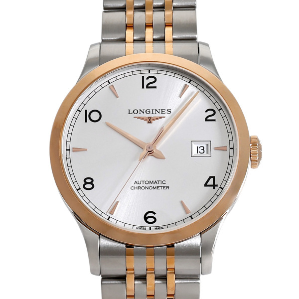 ロンジン LONGINES レコード L2.821.5.76.7 シルバー文字盤 新品 腕時計 メンズ拍卖