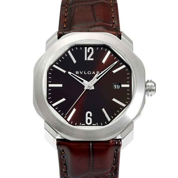 ブルガリ BVLGARI オクト 102705 OC41C1SLD ブラウン文字盤 中古 腕時計 メンズ拍卖