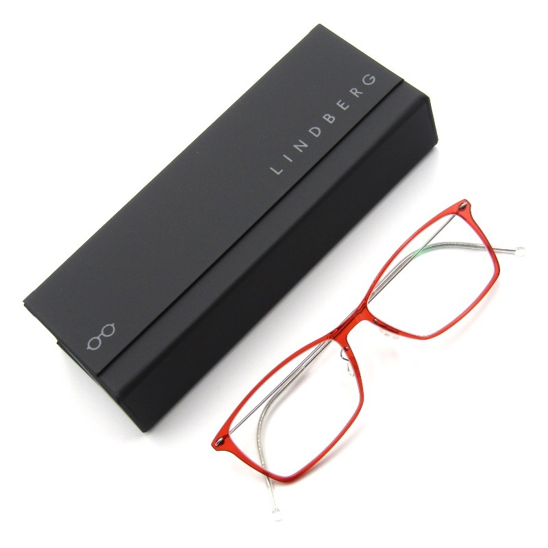 未使用 LINDBERG リンドバーグ メガネフレーム NOW 6503 デンマーク製 ウェリントン ナウ C12/P10 クリアレッド/シルバー 65007643拍卖