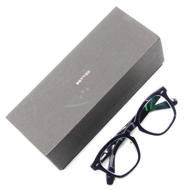 美品 OLIVER PEOPLES L.A. オリバーピープルズ メガネフレーム OV5527U N.03 度入り 日本製 0NLY スクエア 1771 ネイビー 65007658拍卖