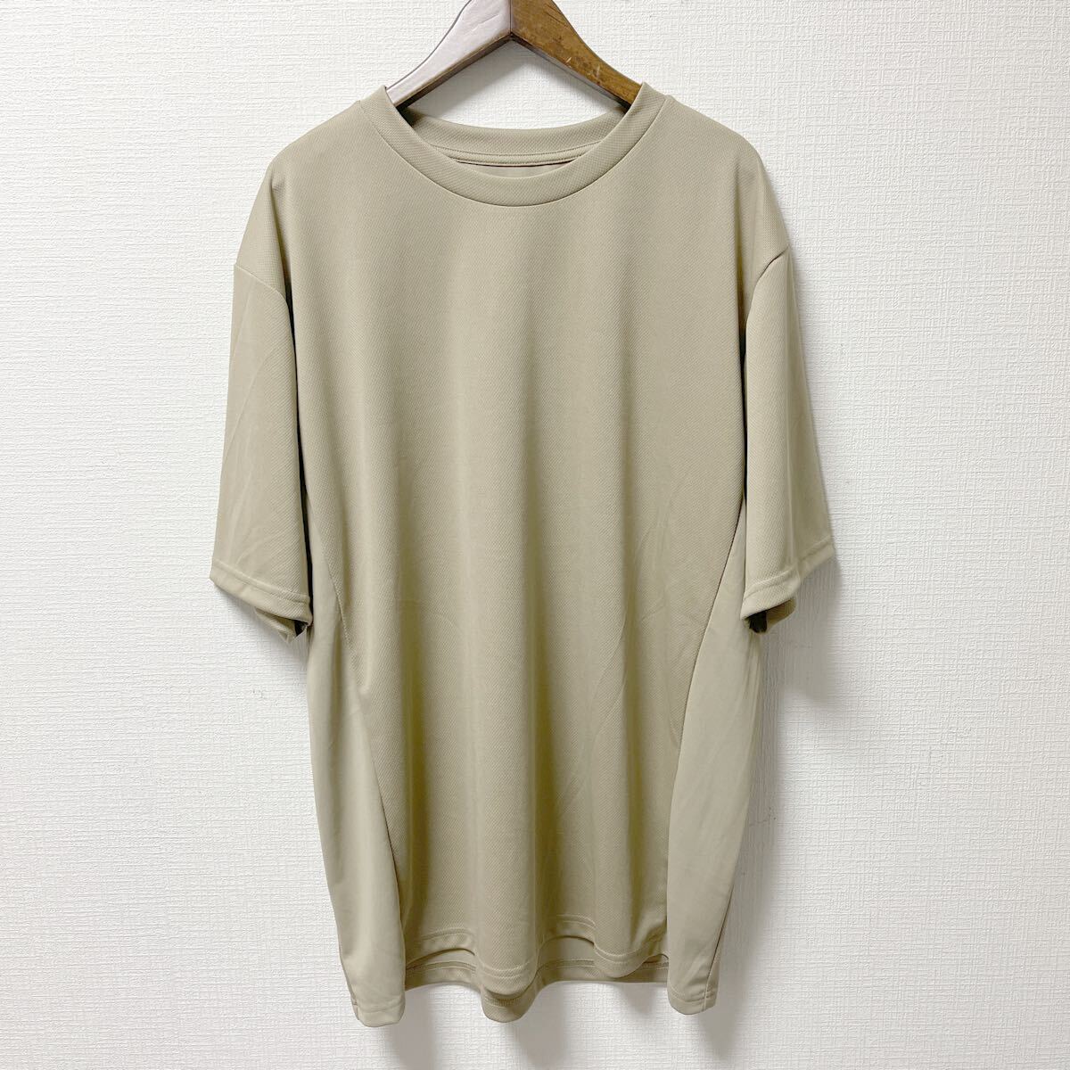 【新品】TIGORA ティゴラ 半袖Tシャツ 2XLサイズ ベージュ ポリエステル拍卖