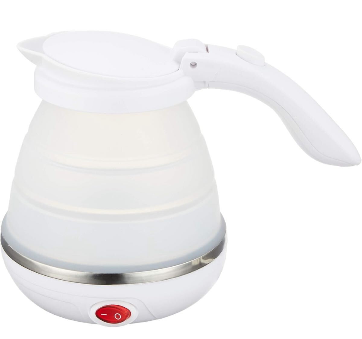 miyoshi co.,ltd MCO 折りたためるトラベルケトル 500ml 電圧切替式 ホワイト MBE-TK02/WH 電気ケトル コンパクト拍卖