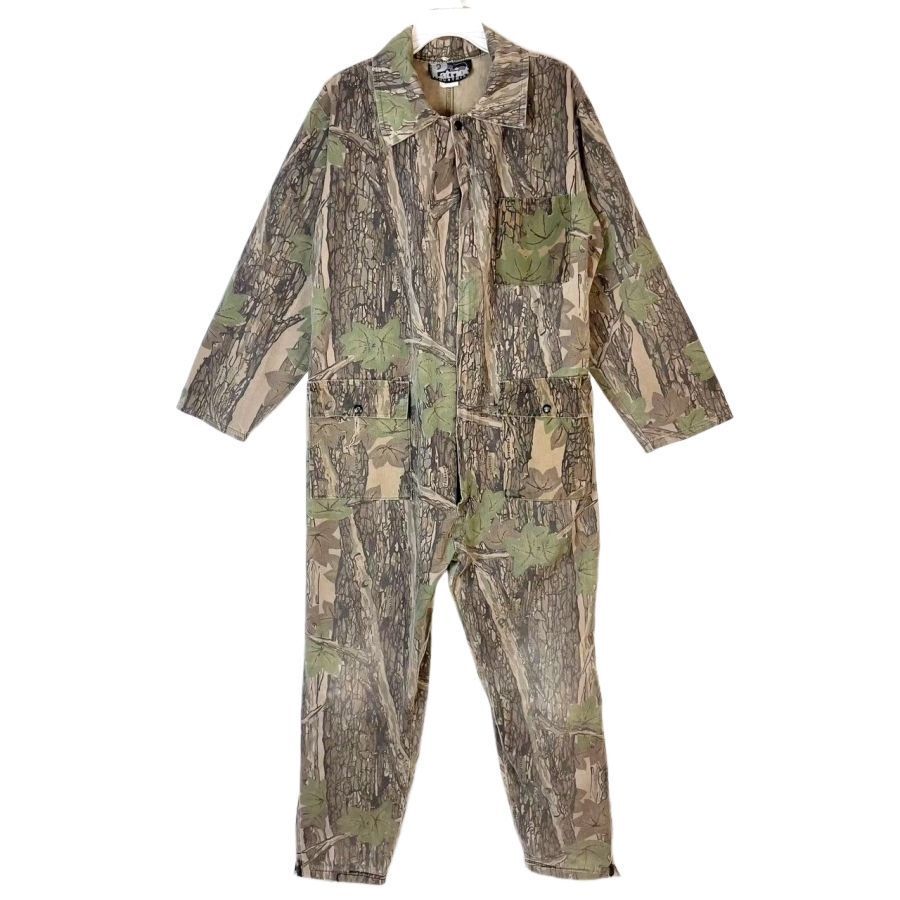 パトリオットpatriot industries長袖つなぎハンティングウェア作業着ワークウェアオールインワンTREBARKトレバークカモrealtree50128拍卖