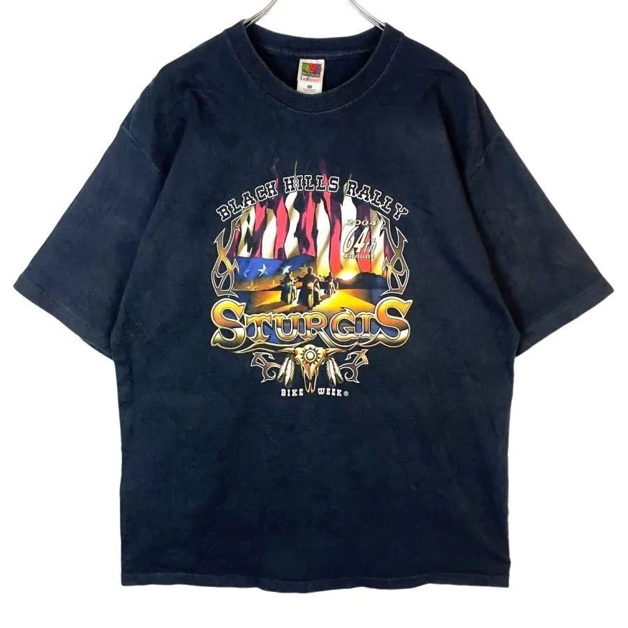 90s00sフルーツオブザルームFruit of the loom半袖TシャツバイクTシャツBLACK HILLS RALLYブラックヒルズラリーBIKEバイクmotorcycle50308拍卖