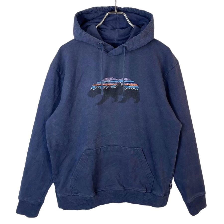 メキシコ製パタゴニアPatagoniaプルオーバーパーカーフーディフィッツロイベア紺ネイビーフェードuprisal hoodyストリートアウトドア50406拍卖