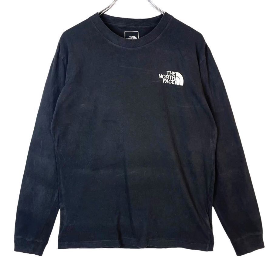 ノースフェイスTHE NORTH FACE長袖TシャツロンTハーフドームロゴワンポイントボックスロゴ両面プリント黒ブラック白ホワイト赤レッド50306拍卖