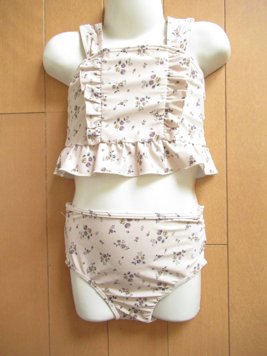 ★良品★ tete a tete 水着 スイムウェア セパレート 子供 女の子 100cm 上下2点セット SW12100拍卖