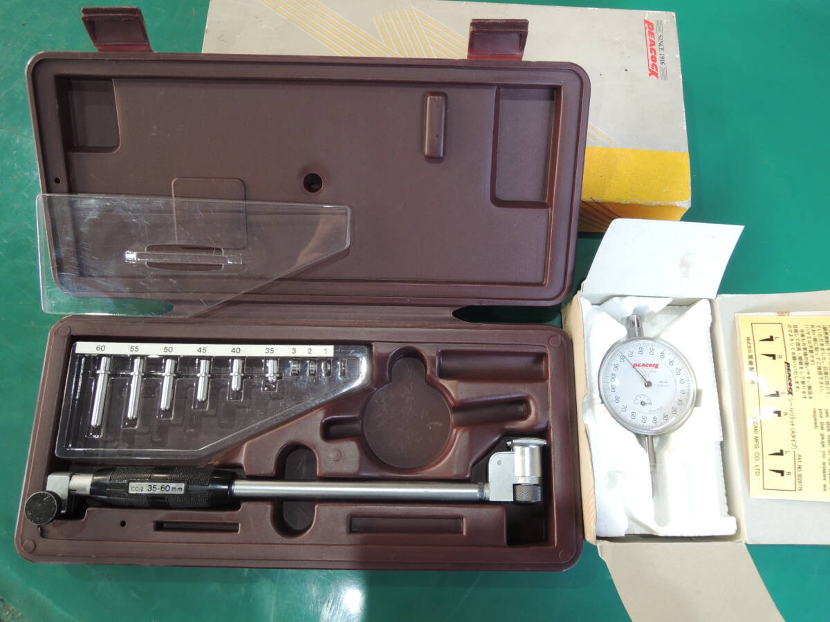 ピーコック シリンダーゲージ 35-60㎜ CC-2 A級 ダイヤルゲージ 5F 基準器 測定器 中古 工具 #565拍卖