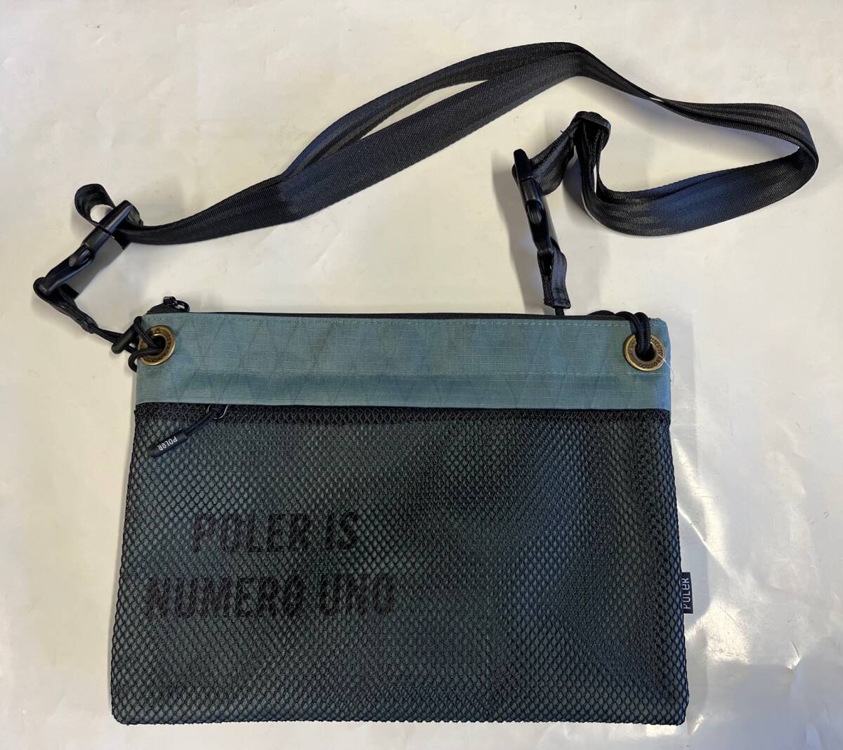POLeR(ポーラー)『X-CLOTH SACOCHE』BLUE GREY拍卖