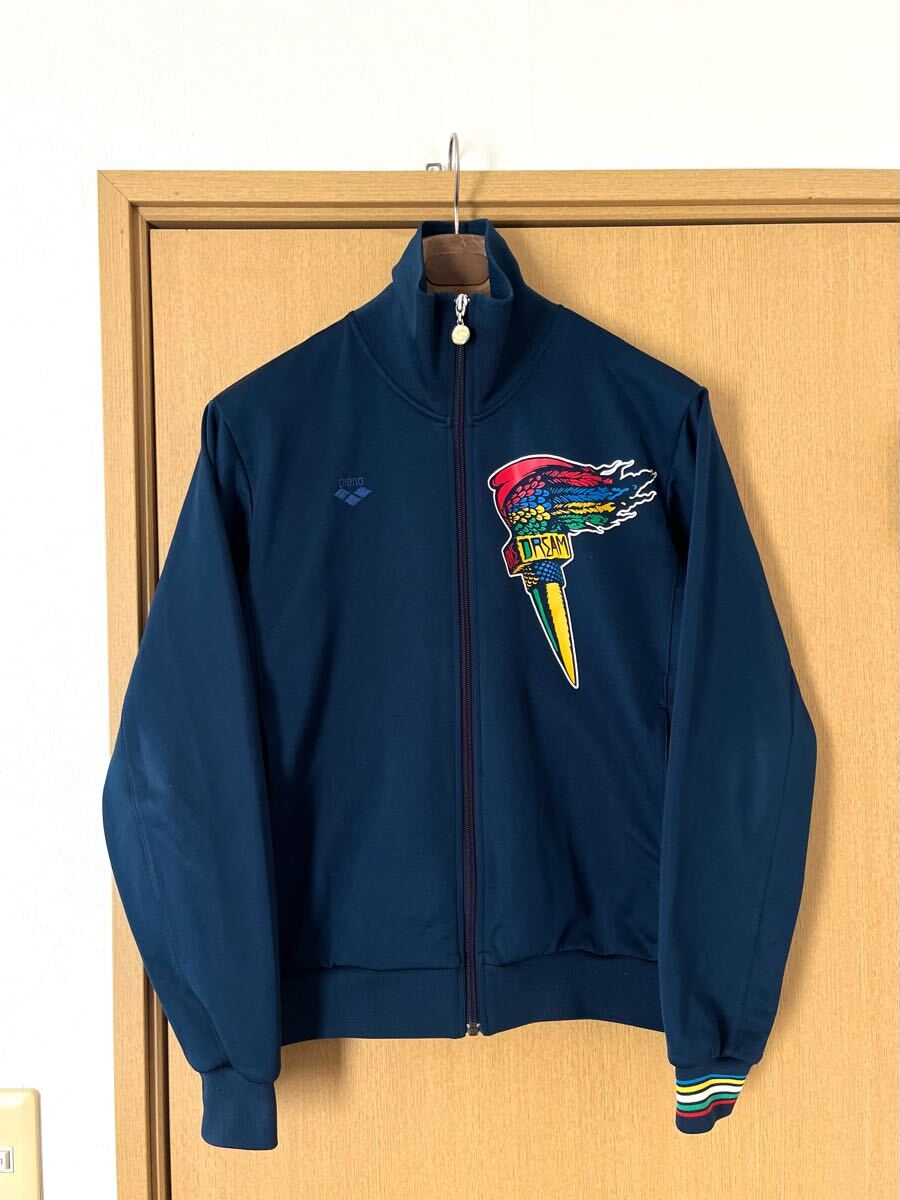 ☆arenaアリーナ☆グラフィックプリントジャージジャケットS トラックジャケット トラックトップ拍卖