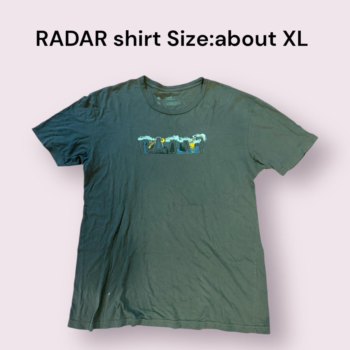 RADAR レーダーグラフィック Tシャツ カーキ XL相当拍卖