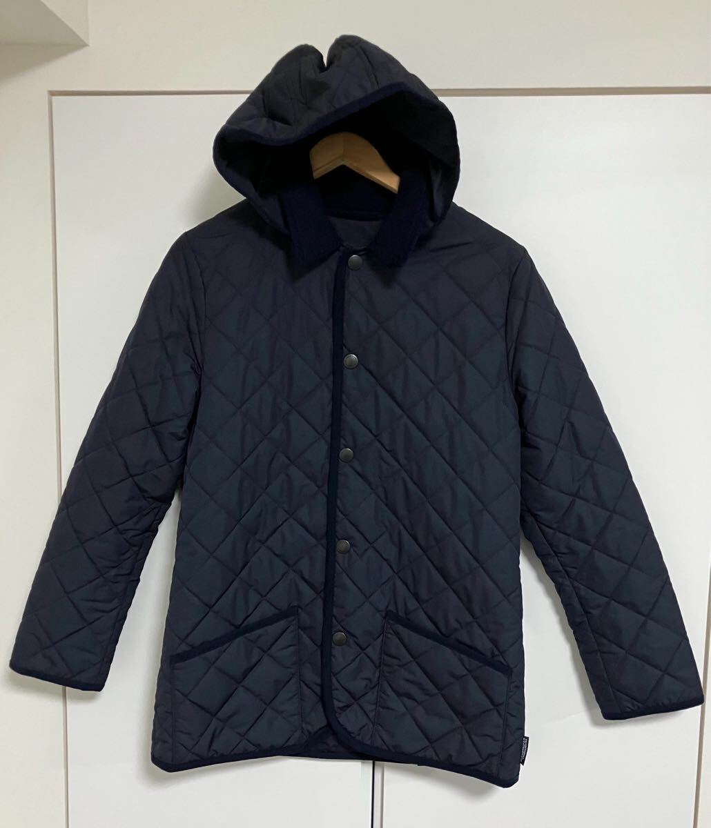 Traditional Weatherwearトラディショナル ウェザーウェアのキルティングジャケット 送料無料 38サイズ ネイビー 紺拍卖