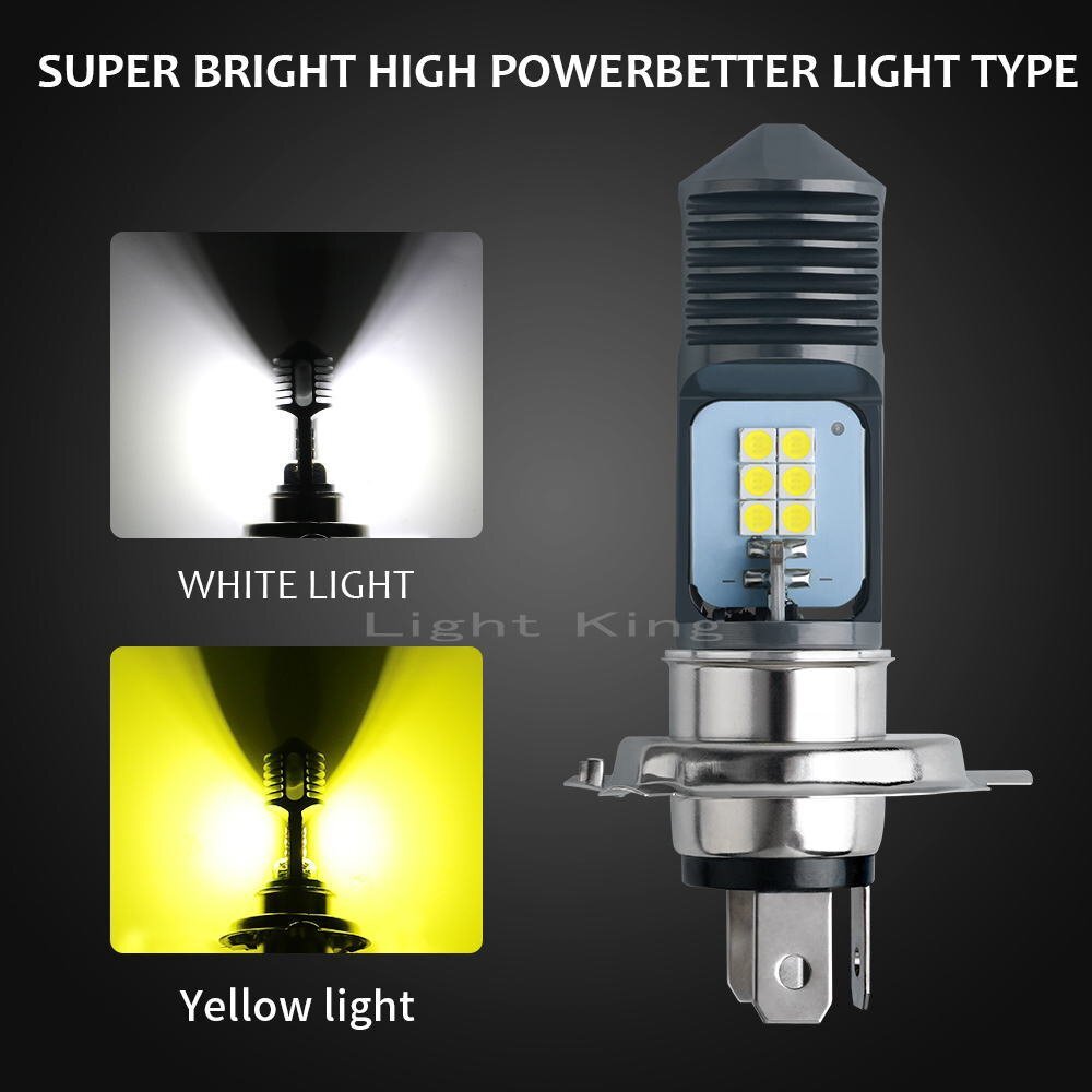 H4 Hi Lo 走行中2色切替 黄 白 ポン付 バイク用 12チップ搭載 LED ヘッドライト ZX400/ZXR400/ZZR400/エリミネータ400/ゼファー400拍卖