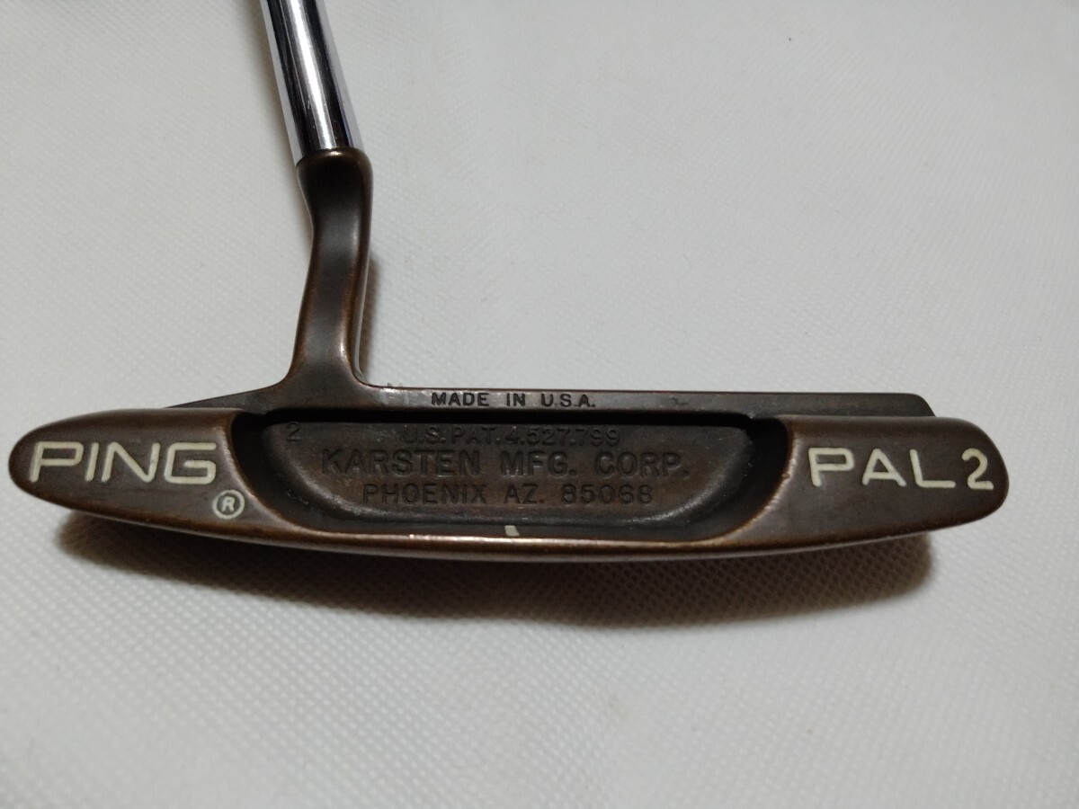名器 概ね美品■ビンテージ PING PAL2 パル2 フェニックス AZ 85068 パター/35インチ/KARSTEN MFG . CORP .PHOENIX.AZ 85068拍卖