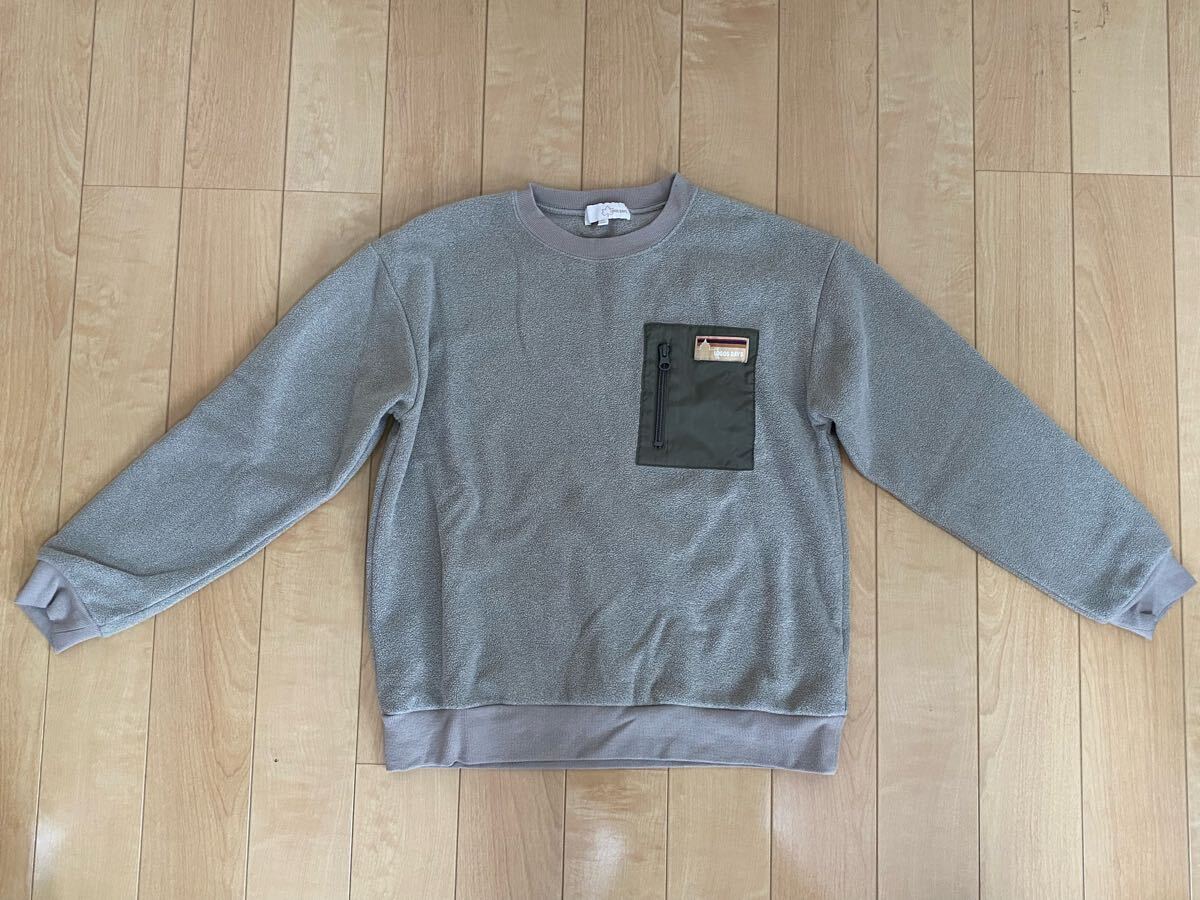 【150cm】★LOGOS DAYS キッズ ジュニア 男の子用 フリース素材 トレーナー★拍卖