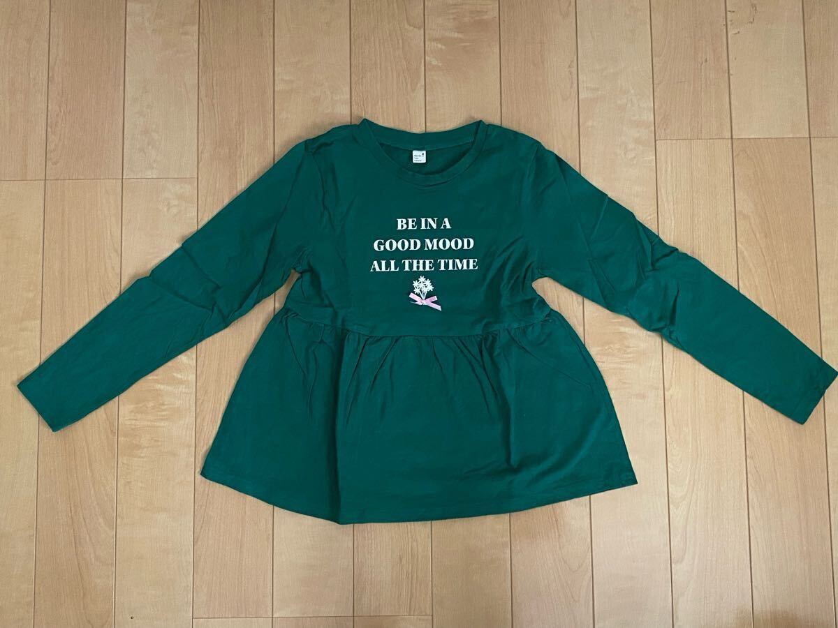 【140cm】★apres les cours アプレレクール キッズ ジュニア 女の子用 トップス 長袖Tシャツ★拍卖